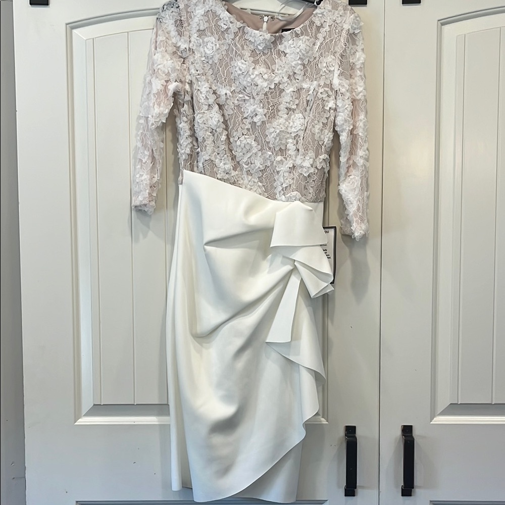 Elegant Lace and Satin Dress